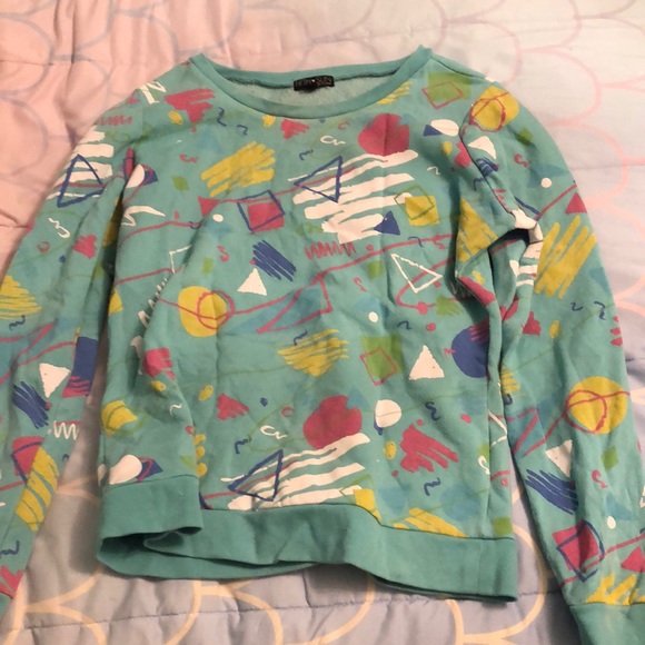 Hot Topic Tops - Retro Print Sweater